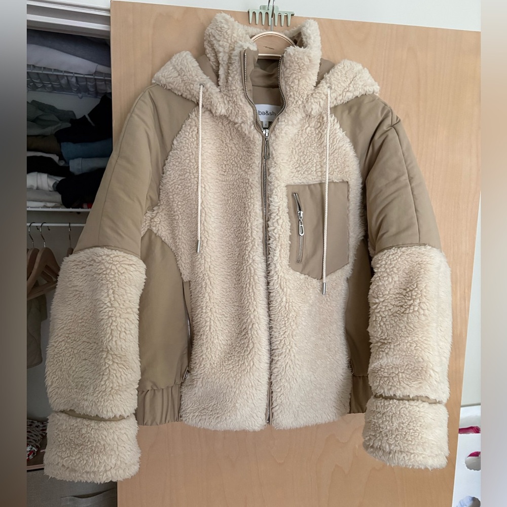 Ba&sh Eva Coat in Beige Small